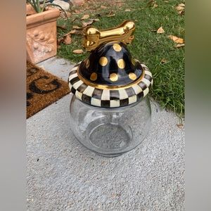 Mackenzie Childs Check cookie jar